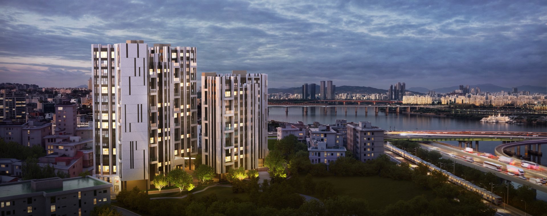 디 애스턴 한남의 야경