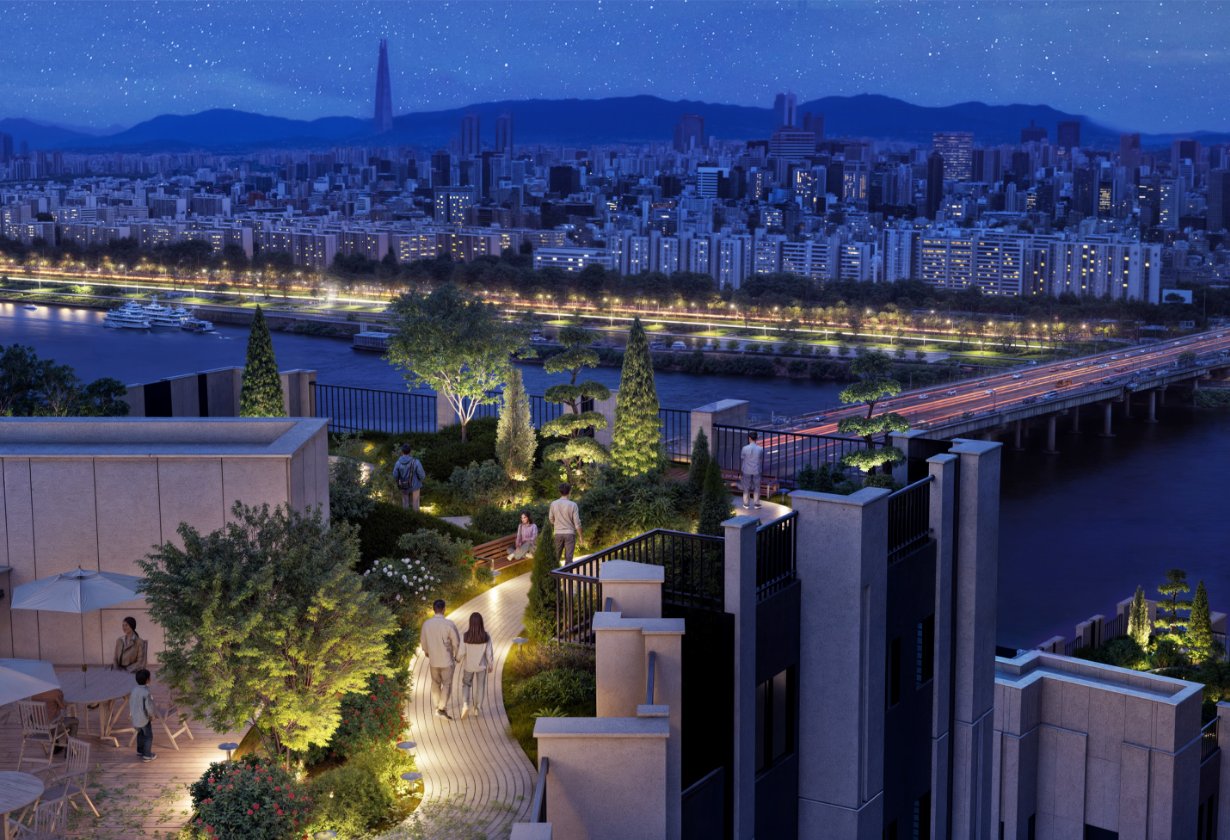 디 애스턴 한남의 야경